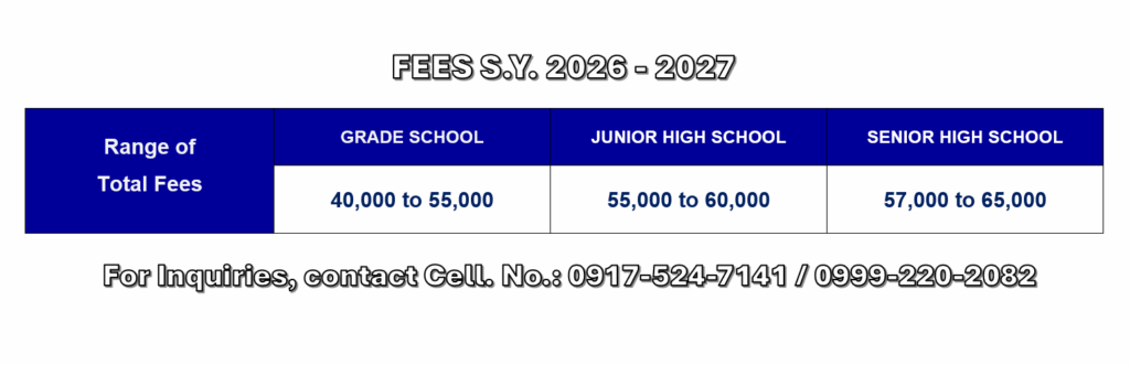 BED FEES SY 2026-2027